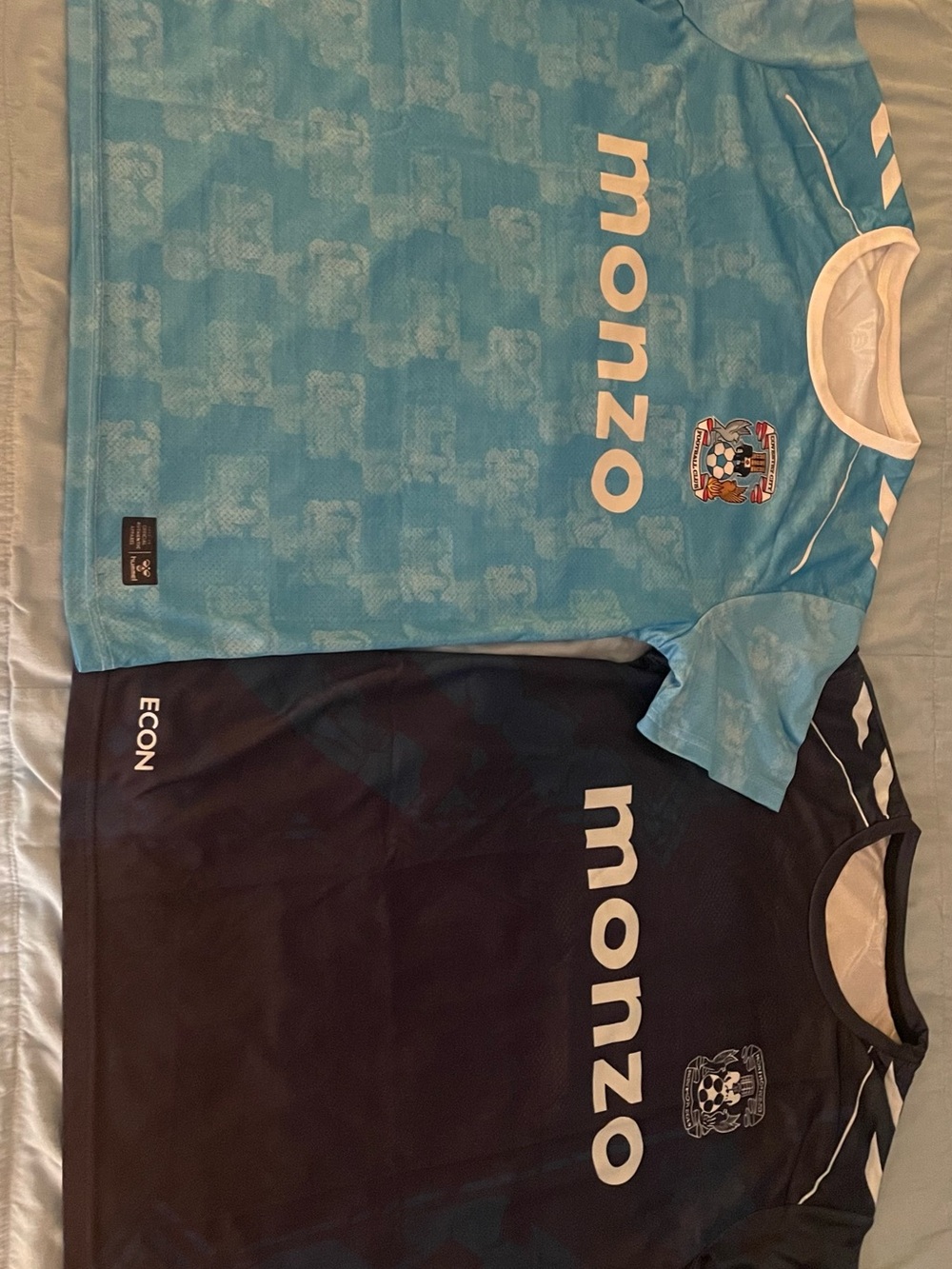 NWOT Light Blue and dark blue Coventry city Soccer Jersey by Monzo